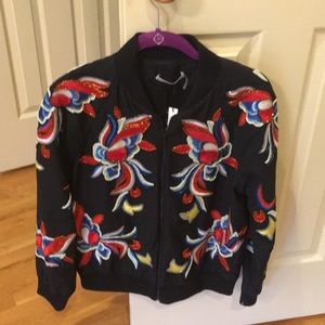 Brand new embellished bomber jacket